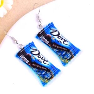 Chocolate Earrings, Candy Earrings, Statement Earrings, Novelty Earrings